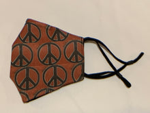 Load image into Gallery viewer, 100% Cotton Handmade Face Mask - Peace Sign