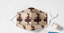 Load image into Gallery viewer, 100% Cotton Handmade Face Mask - Ballerina