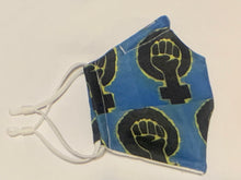 Load image into Gallery viewer, 100% Cotton Handmade Face Mask - BLM Fist