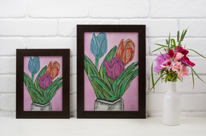 Penny Seven's Art print - Flowers in Vase