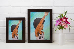 Penny Seven's Art print - BLM Fist up Man