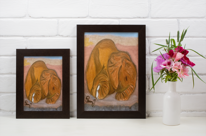 Penny Seven's Art print - Baby Elephant