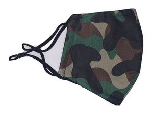 100% Cotton Handmade Face Mask - Army Fatigue