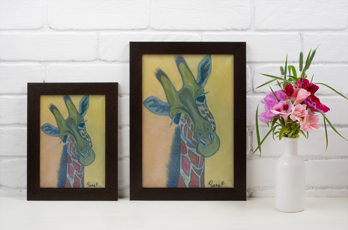 Penny Seven's Art print - Giraffe