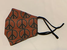 Load image into Gallery viewer, 100% Cotton Handmade Face Mask - Peace Sign
