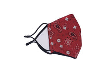 Load image into Gallery viewer, 100% Cotton Handmade Face Mask - Red Bandana
