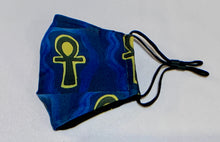 Load image into Gallery viewer, 100% Cotton Handmade Face Mask - Ankh
