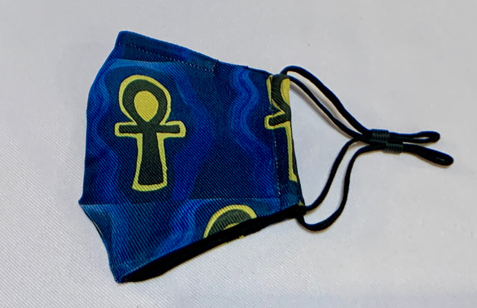 100% Cotton Handmade Face Mask - Ankh