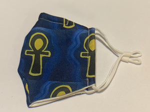 100% Cotton Handmade Face Mask - Ankh