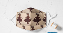 Load image into Gallery viewer, 100% Cotton Handmade Face Mask - Ballerina
