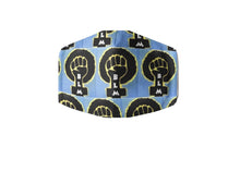 Load image into Gallery viewer, 100% Cotton Handmade Face Mask - BLM Black Power Fist
