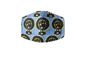 100% Cotton Handmade Face Mask - BLM Black Power Fist