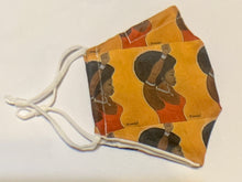 Load image into Gallery viewer, 100% Cotton Handmade Face Mask - Fist Up Orange
