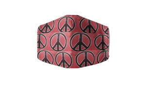 100% Cotton Handmade Face Mask - Peace Sign