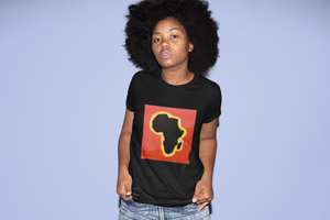 Africa yellow Short Sleeve T-Shirt